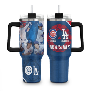 Los Angeles Baseball 40oz Tumbler With Transparent Lid